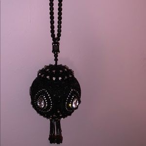 Handmade custom black clutch